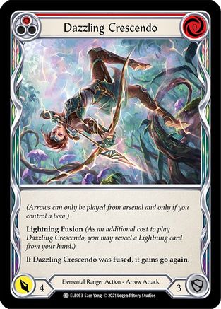Dazzling Crescendo (Red) (ELE053) (Unlimited Edition) Rainbow Foil - Tales of Aria