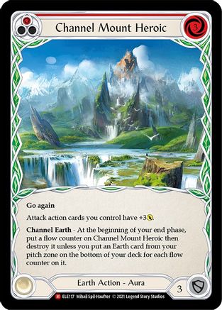 Channel Mount Heroic (ELE117) (1st Edition) Rainbow Foil - Tales of Aria
