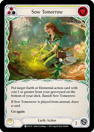 Sow Tomorrow (Yellow) (ELE141) (Unlimited Edition) Rainbow Foil - Tales of Aria