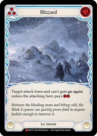 Blizzard (ELE147) 1st Edition Rainbow Foil - Tales of Aria