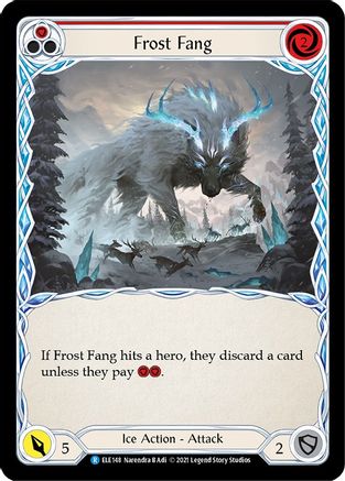 Frost Fang (Red) (ELE148) (Unlimited Edition) Rainbow Foil - Tales of Aria