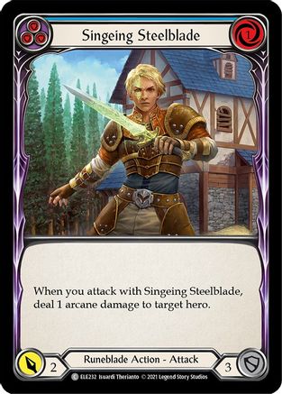 Singeing Steelblade (Blue) (ELE232) (Unlimited Edition) - Tales of Aria
