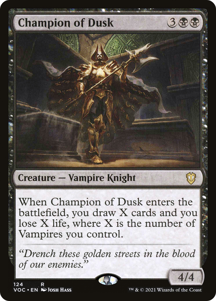 Champion of Dusk (124) - Crimson Vow Commander