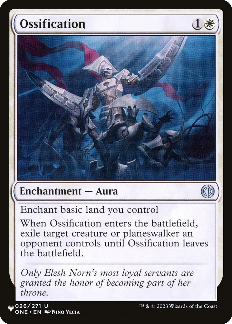 Ossification (ONE-26) - The List