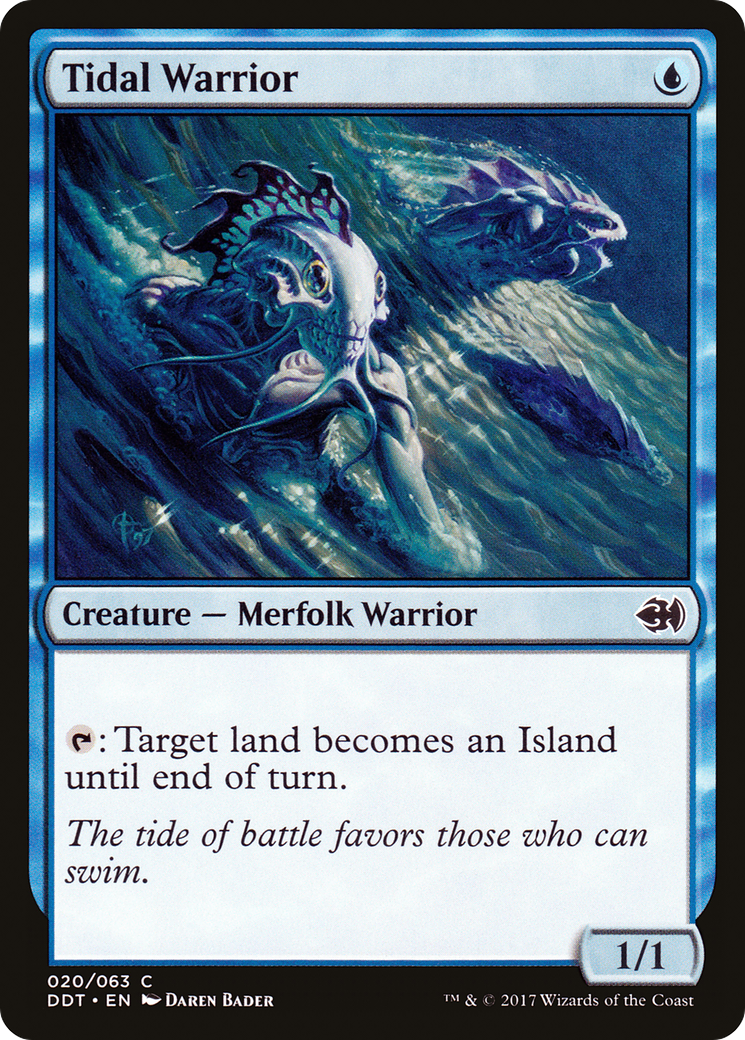 Tidal Warrior (020) - Duel Decks: Merfolk vs. Goblins