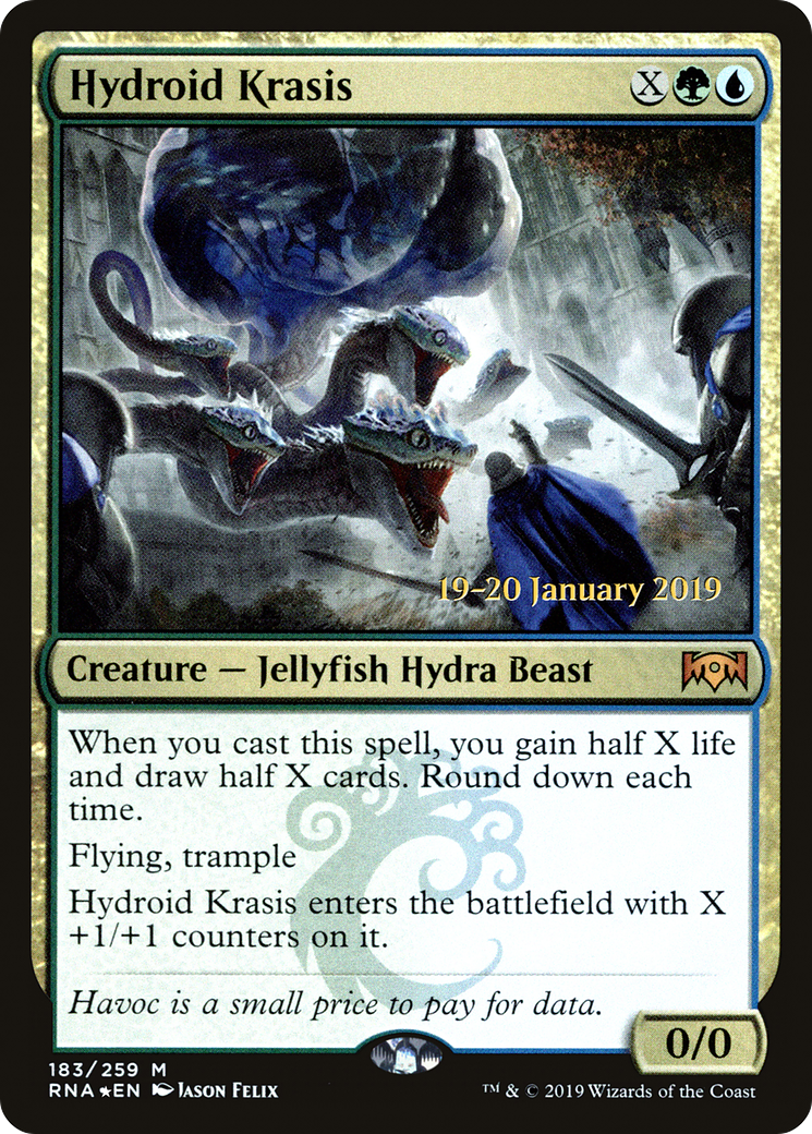 Hydroid Krasis (183s) Foil - Ravnica Allegiance Promos