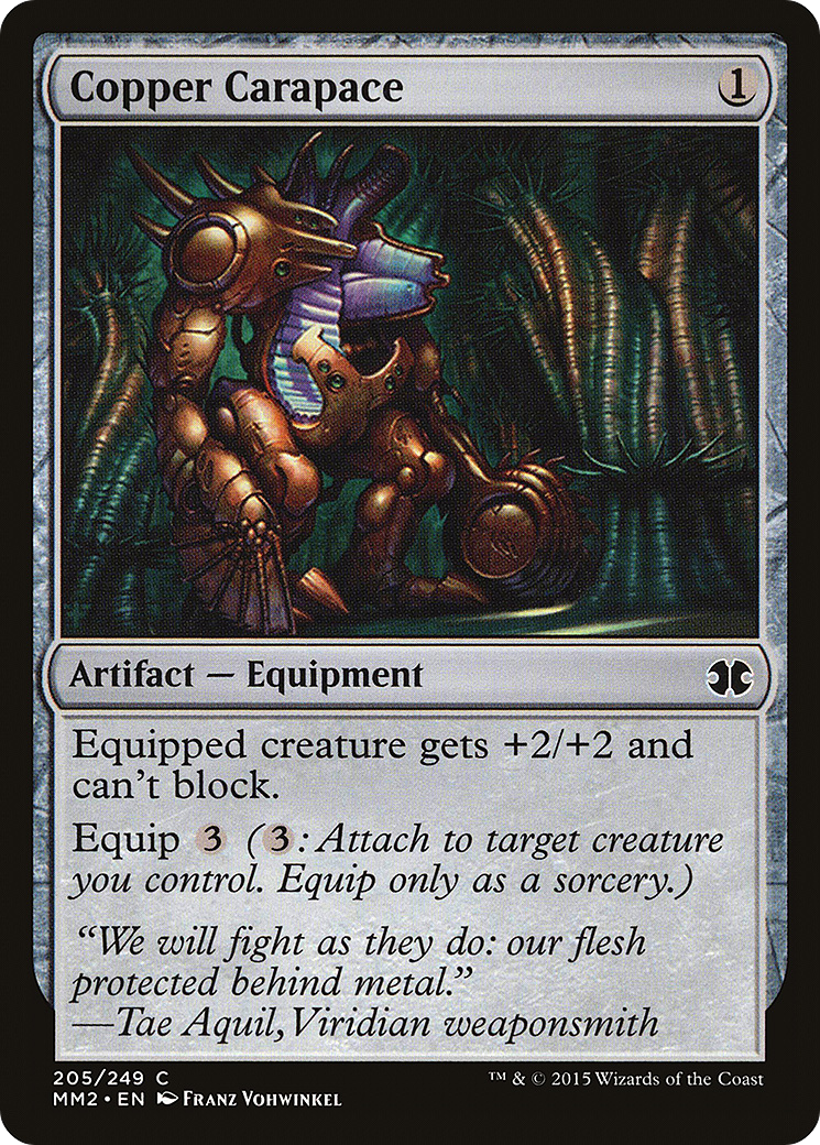 Copper Carapace (205) Foil - Modern Masters 2015