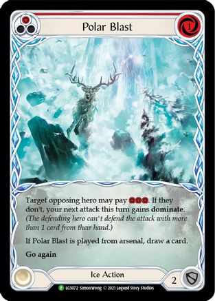 Polar Blast (Red) (LGS072) Rainbow Foil - FaB Promos
