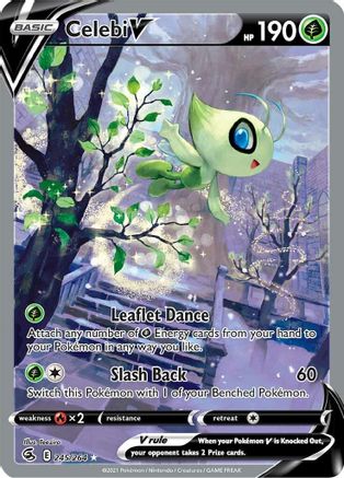 Celebi V (Alternate Full Art) (245) Holofoil - Fusion Strike