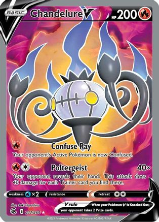 Chandelure V (Full Art) (247) Holofoil - Fusion Strike