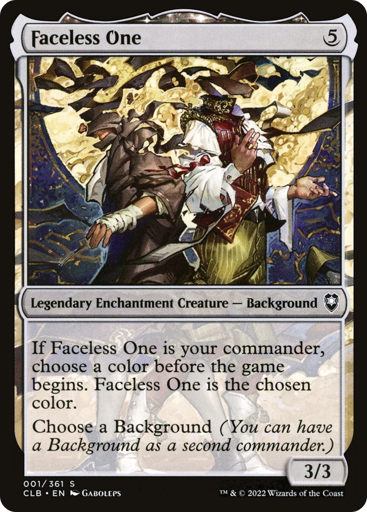 Faceless One (001) - Commander Legends: Battle for Baldur's Gate