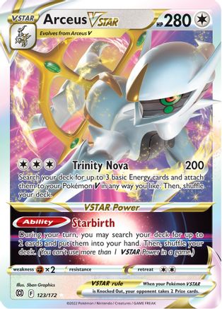 Arceus VSTAR (123) Holofoil - SWSH09 Brilliant Stars