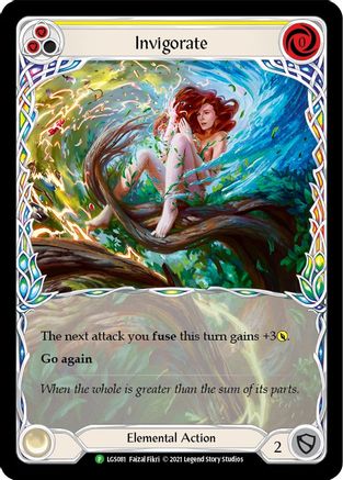 Invigorate (Yellow) (LGS081) Rainbow Foil - FaB Promos