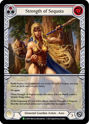 Strength of Sequoia (Red) (LGS078) Rainbow Foil - FaB Promos