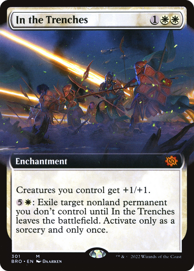 In the Trenches (Extended Art) (301) Foil - The Brothers' War
