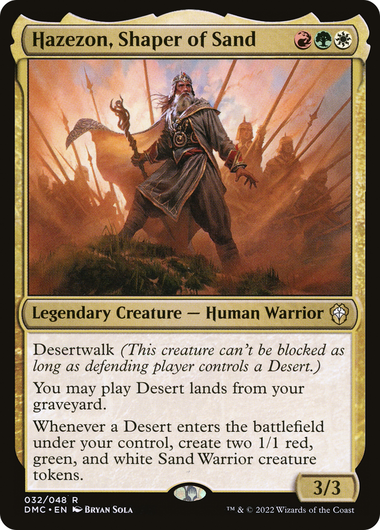 Hazezon, Shaper of Sand (032) Foil - Dominaria United Commander