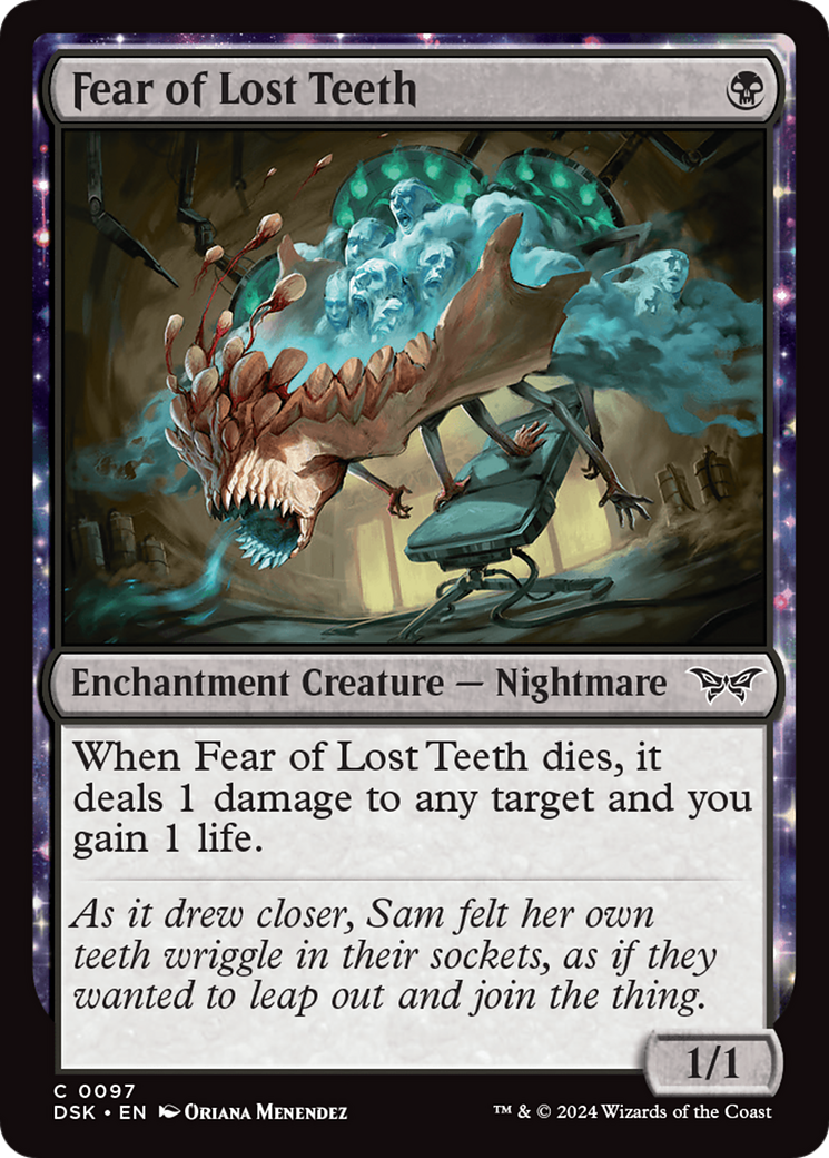 Fear of Lost Teeth (097) Foil - Duskmourn: House of Horror