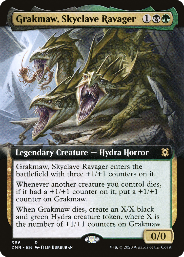 Grakmaw, Skyclave Ravager (Extended Art) (366) - Zendikar Rising