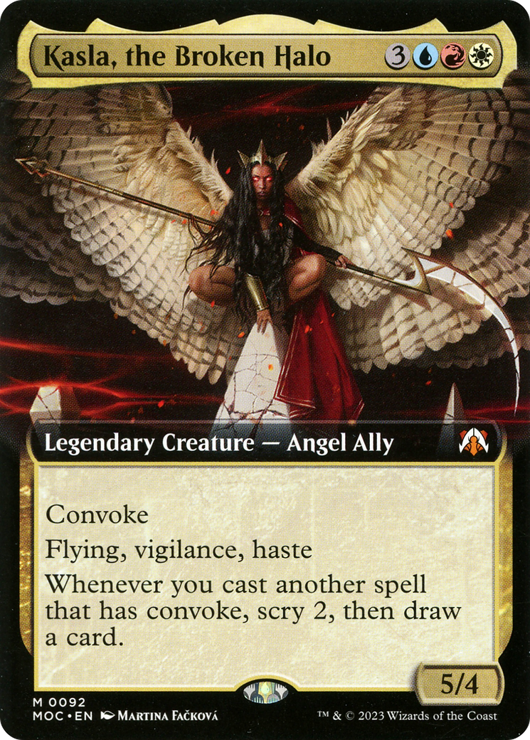 Kasla, the Broken Halo (Extended Art) (092) - March of the Machine Commander