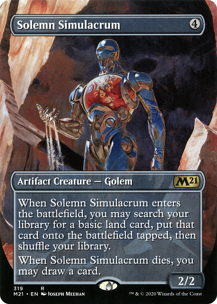 Solemn Simulacrum (Alternate Art) (319) - Core Set 2021