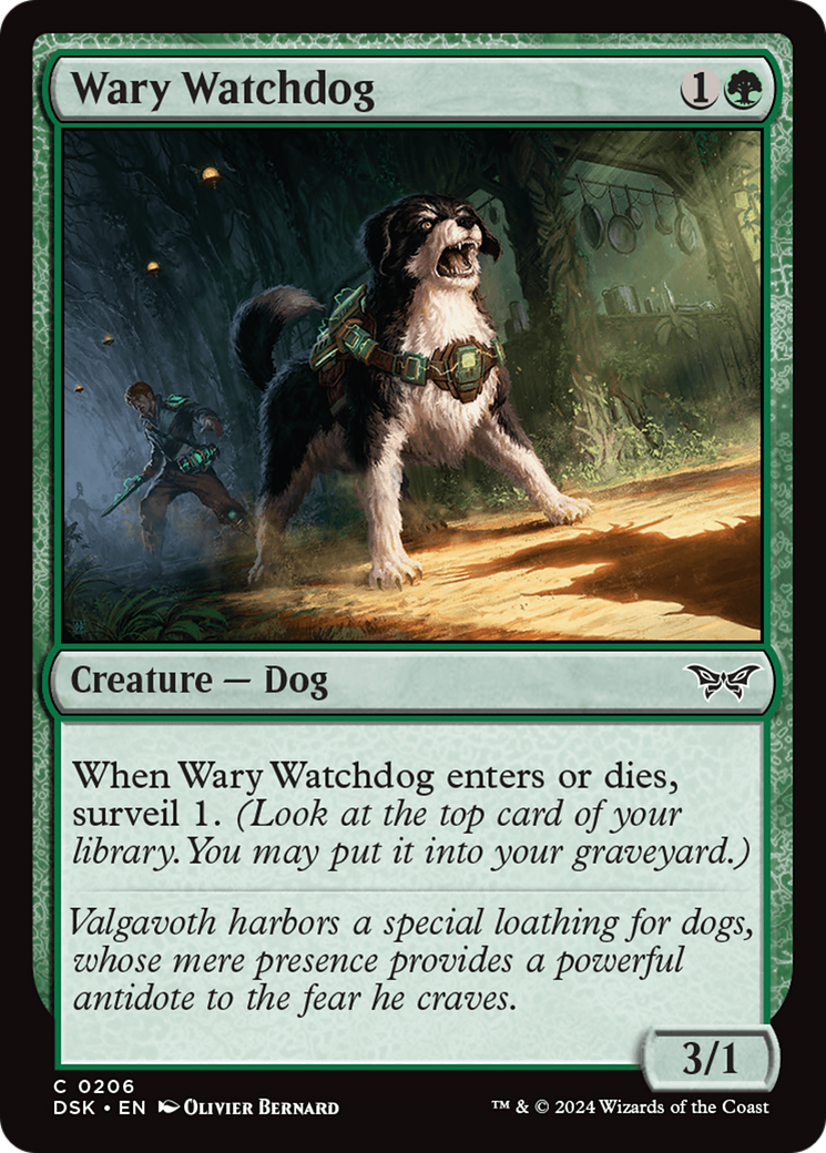Wary Watchdog (206) - Duskmourn: House of Horror