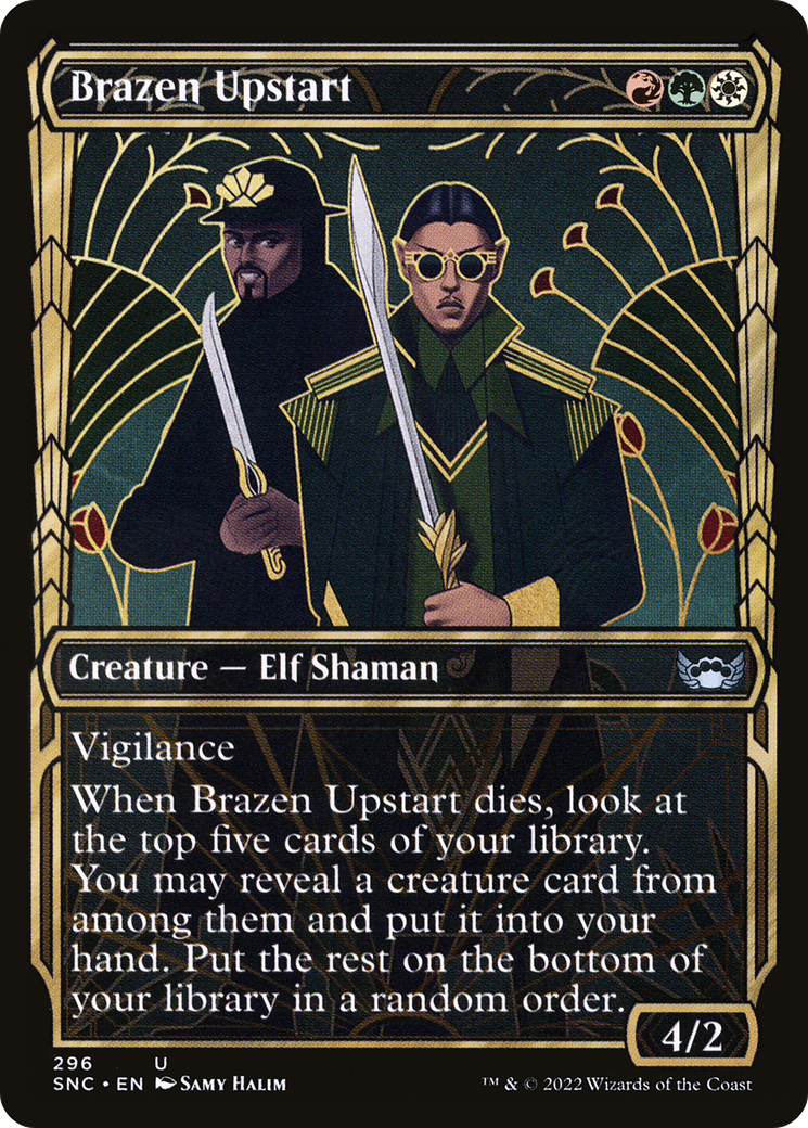 Brazen Upstart (Showcase) (296) Foil - Streets of New Capenna