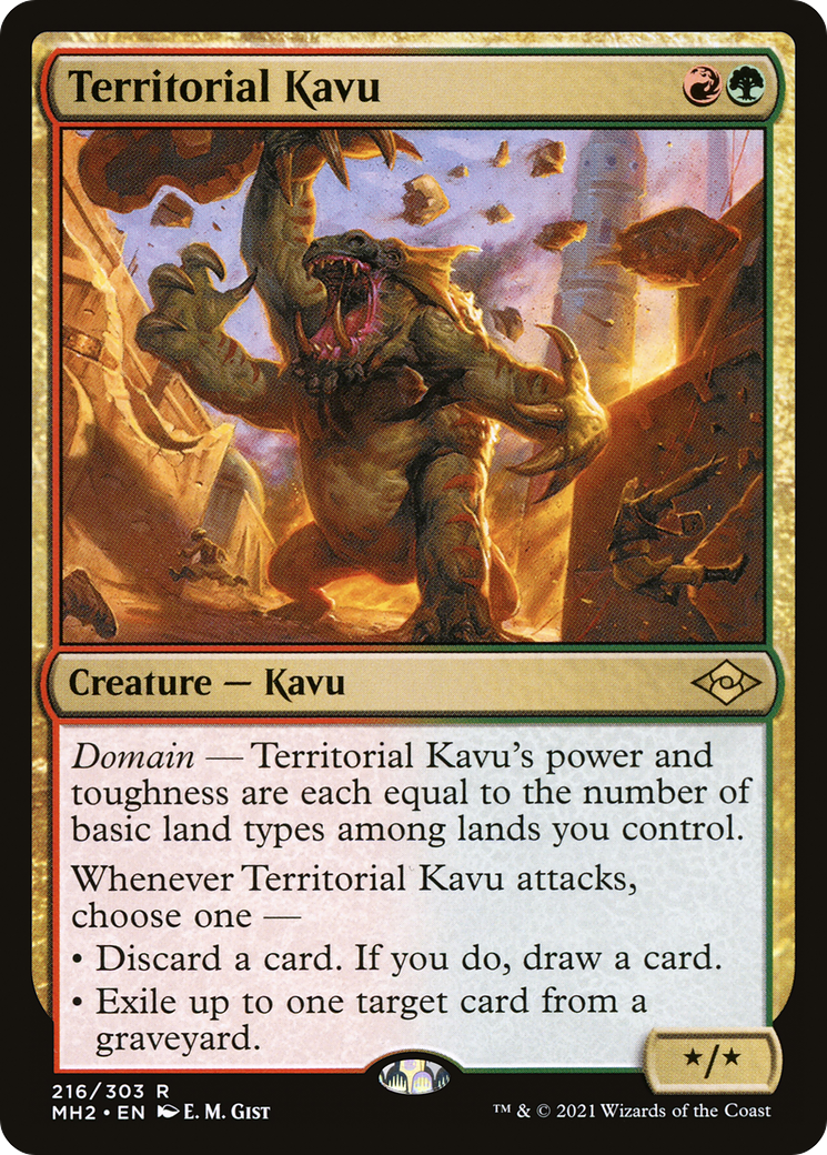 Territorial Kavu (216) Foil - Modern Horizons 2