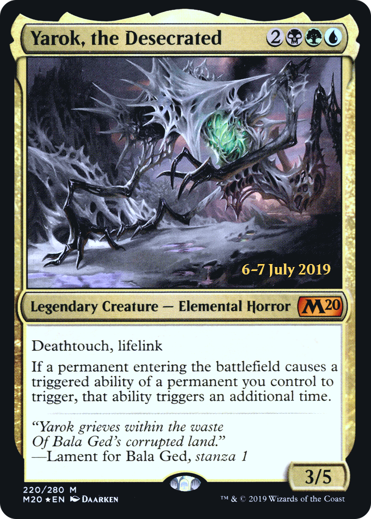 Yarok, the Desecrated (220) Foil - Core Set 2020 Promos