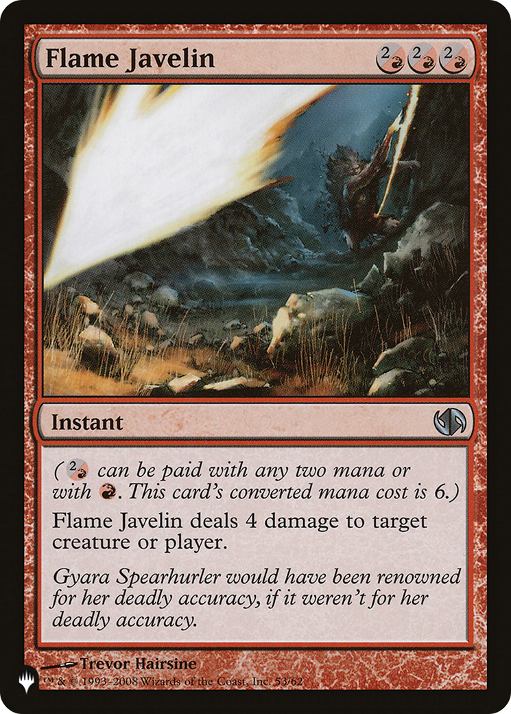 Flame Javelin (DD2-53) - The List