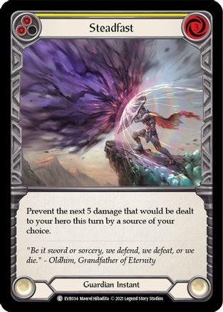 Steadfast (Yellow) (EVR034) (1st Edition) Rainbow Foil - Everfest