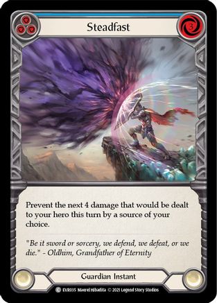 Steadfast (Blue) (EVR035) (1st Edition) Rainbow Foil - Everfest