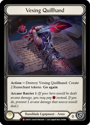 Vexing Quillhand (EVR103) (1st Edition) - Everfest