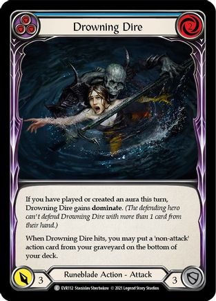 Drowning Dire (Blue) (EVR112) (1st Edition) - Everfest
