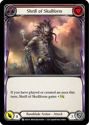 Shrill of Skullform (Red) (EVR116) (1st Edition) - Everfest