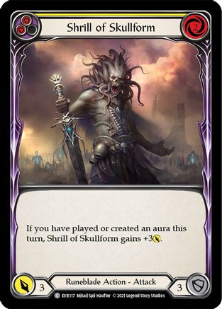 Shrill of Skullform (Yellow) (EVR117) (1st Edition) - Everfest