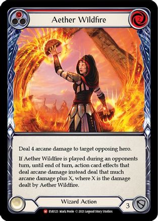 Aether Wildfire (EVR123) (1st Edition) Rainbow Foil - Everfest