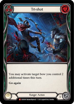 Tri-shot (EVR089) (1st Edition) Rainbow Foil - Everfest