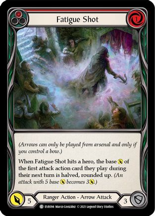 Fatigue Shot (Red) (EVR094) (1st Edition) Rainbow Foil - Everfest