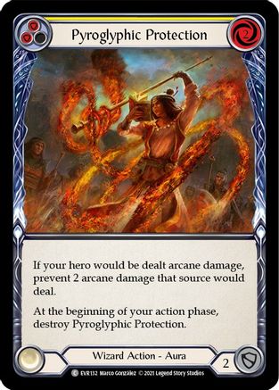 Pyroglyphic Protection (Yellow) (EVR132) (1st Edition) - Everfest