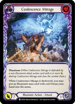 Coalescence Mirage (Red) (EVR144) (1st Edition) Rainbow Foil - Everfest