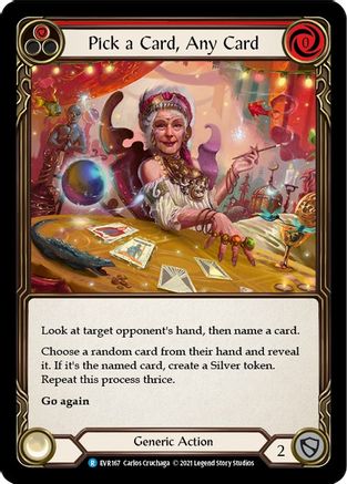 Pick a Card, Any Card (Red) (EVR167) (1st Edition) - Everfest