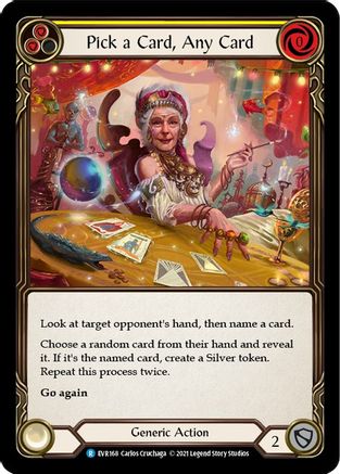 Pick a Card, Any Card (Yellow) (EVR168) (1st Edition) - Everfest