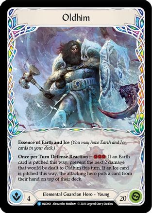 Oldhim (OLD001) Rainbow Foil - Blitz Deck: Tales of Aria - Oldhim