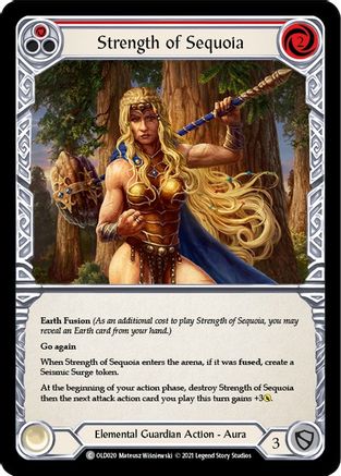 Strength of Sequoia (Red) (OLD020) - Blitz Deck: Tales of Aria - Oldhim