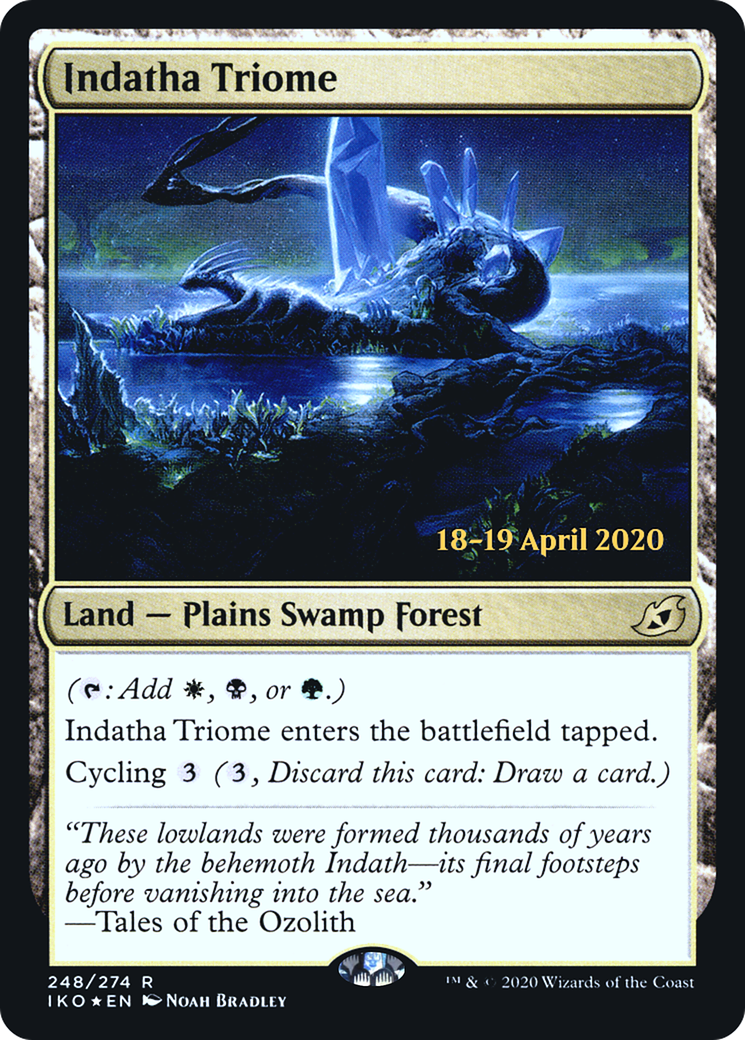 Indatha Triome (248s) Foil - Ikoria: Lair of Behemoths Promos