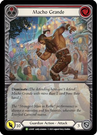 Macho Grande (Red) (LGS087) Rainbow Foil - FaB Promos