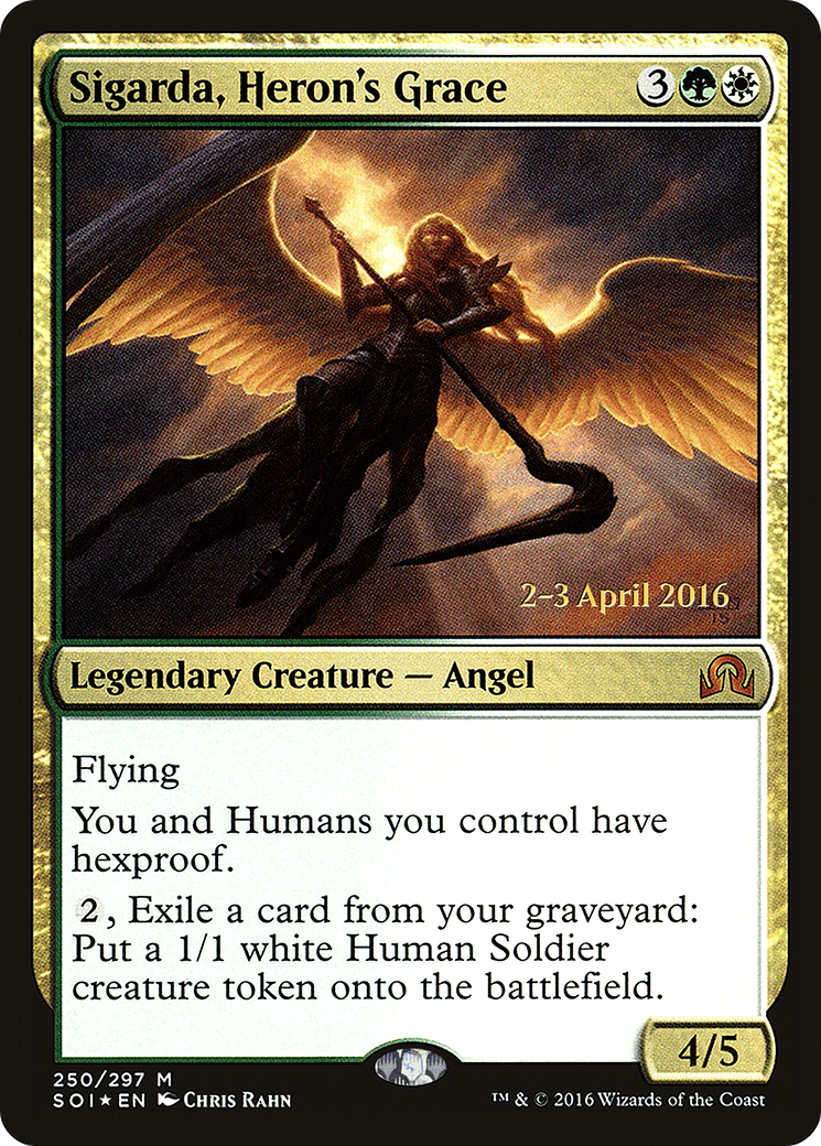 Sigarda, Heron's Grace (250) Foil - Shadows over Innistrad Promos