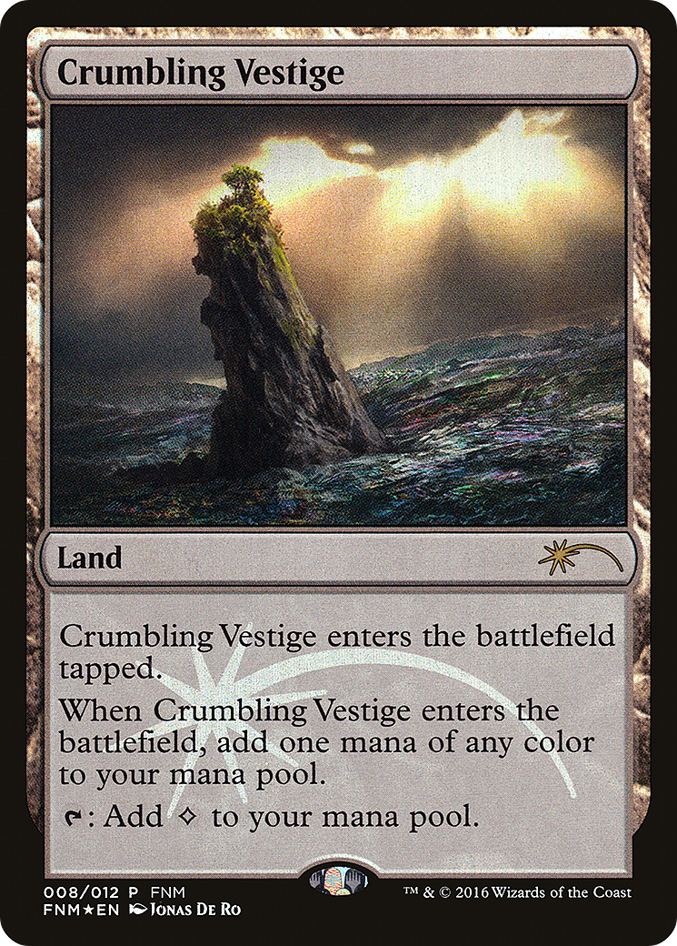 Crumbling Vestige (008) Foil - Friday Night Magic 2016