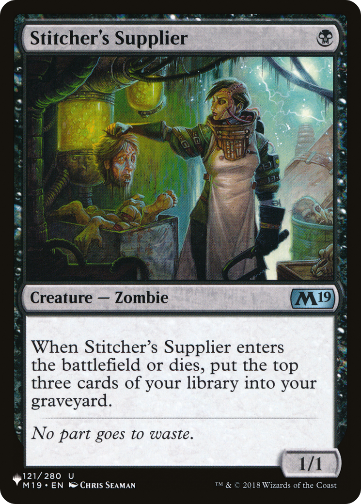 Stitcher's Supplier (M19-121) - The List