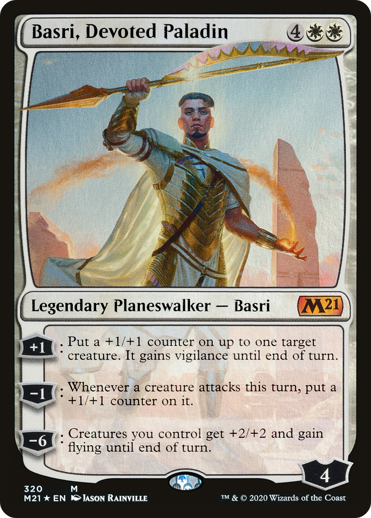 Basri, Devoted Paladin (320) Foil - Core Set 2021